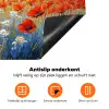 Klaproos - Bloemenveld - Kleurrijk Inductie beschermer vinyl 3mm klein -zzzzzzz-td-onderkant