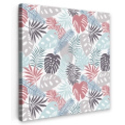 Monstera - Pastel - Bladeren - Tropical Tuinposter op houten frame 2 cm dik klein -3d