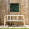 Monstera - Bladeren - Tropisch - Jungle Tuinposter op houten frame 2 cm dik klein -sfeer4