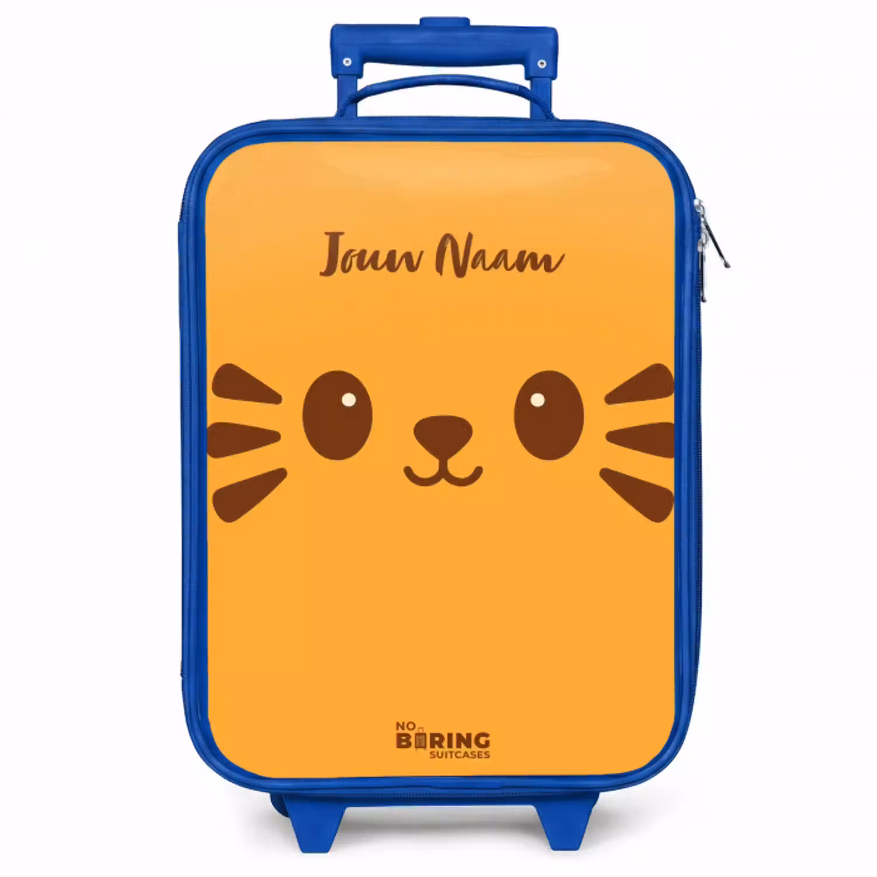 Kawai - Tijger - Oranje Kinderkoffer - Blauw klein -zzz_website3d