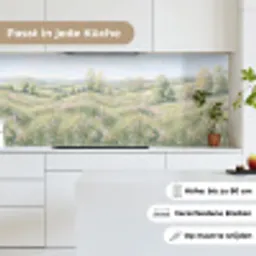 Bloemen veld - Bloemen - Groen keuken achterwand 2 middel -sfeer4_DE
