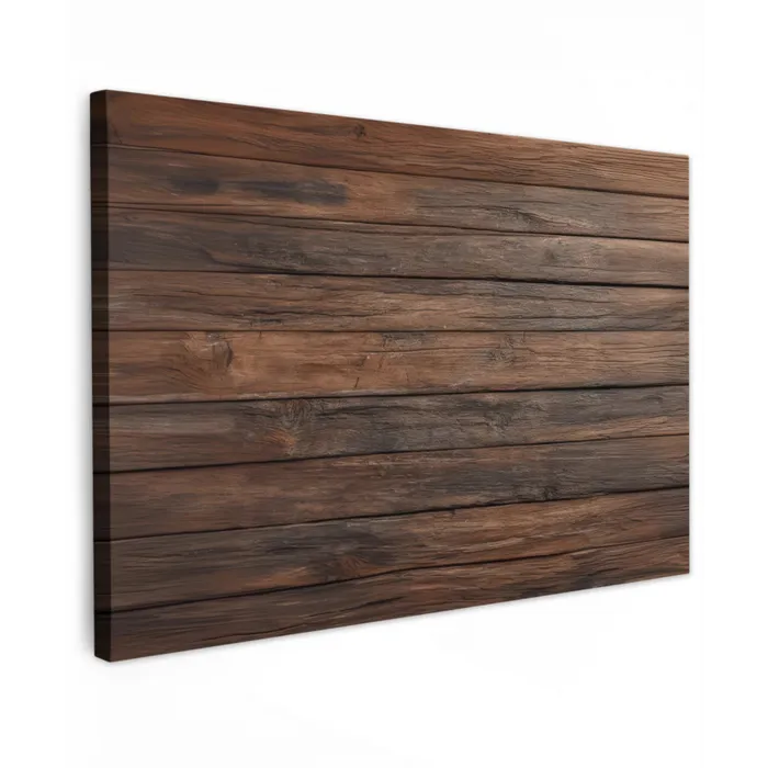 Houten plankpatroon - Warmte - Natuurlijk canvas 2cm klein -z3d