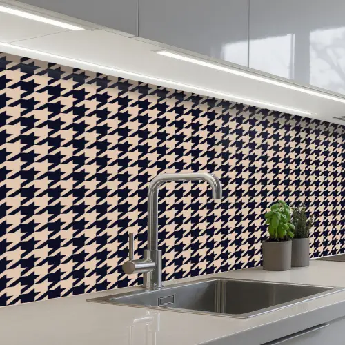 Plaid - Patroon - Ruit - Donkerblauw keuken achterwand 2 middel 871 -3d_schuin