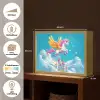 Eenhoorn - Fantasie - Kasteel Light Box met batterij (Wandlamp kind) middel -USP_websiteoverzichtNL