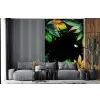 Bladeren - Groen - Geel - Verf - Jungle fotobehang vinyl groot -bank