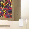 Waterverf - Rood - Geel Light Box met batterij (Wandlamp) middel 907 -USP_websiteoplaadbaarNL
