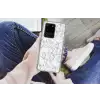 Marmer - Gelaagd - Brekend - Grijsstructuur Telefoonhoesje Samsung Galaxy S20 Ultra klein 358 -handS20Ultra