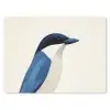 Illustratie - Blauw - Vogel muismat rubber klein -3d