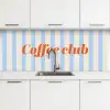 Coffee-club keuken achterwand 2 middel -3d