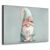 Kerstgnome - Cadeau - Groen Textielframe zwart klein -3d