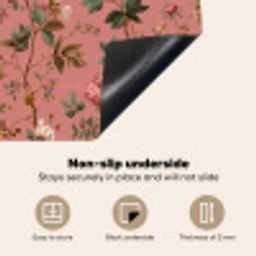 Klassiek - Botanisch - Roze Inductie beschermer vinyl 3mm middel 274 -vsfeer4_ENG