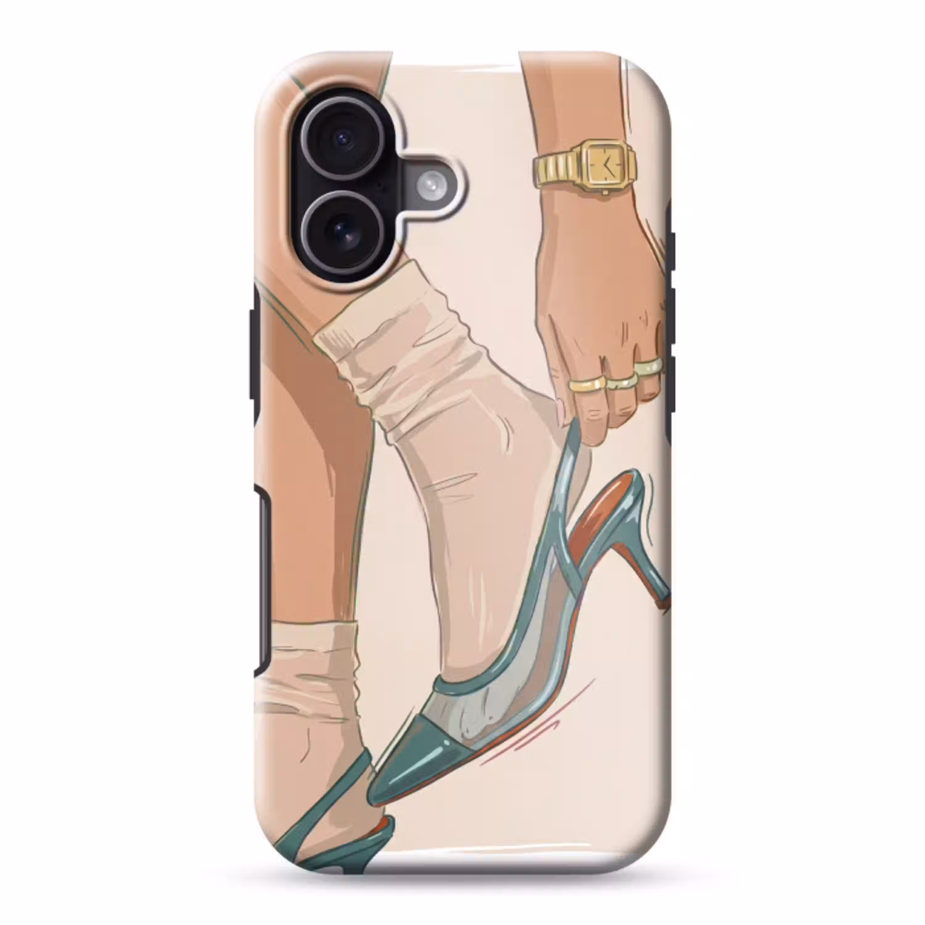Vrouw - Schoen - Mode - Lifestyle - Groen Toughcase MagSafe Apple iPhone 17 klein -3d