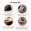 Fuck what they think - Blauw - Cursief Inductie beschermer vinyl 3mm klein -zzzzzzz-td-werking