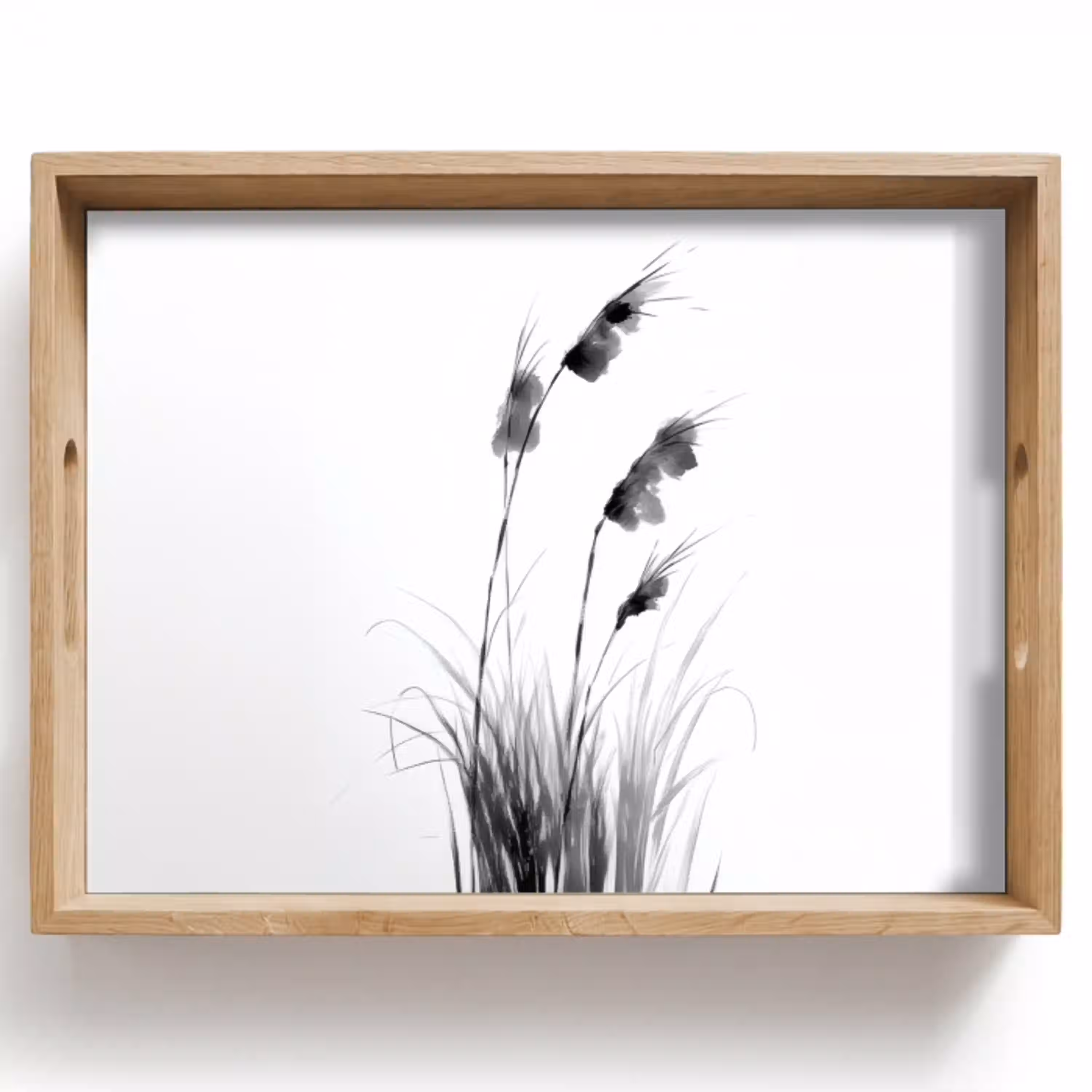 Minimalistisch - Stelen - Wit Dienblad Rechthoek middel -z3d_shopping