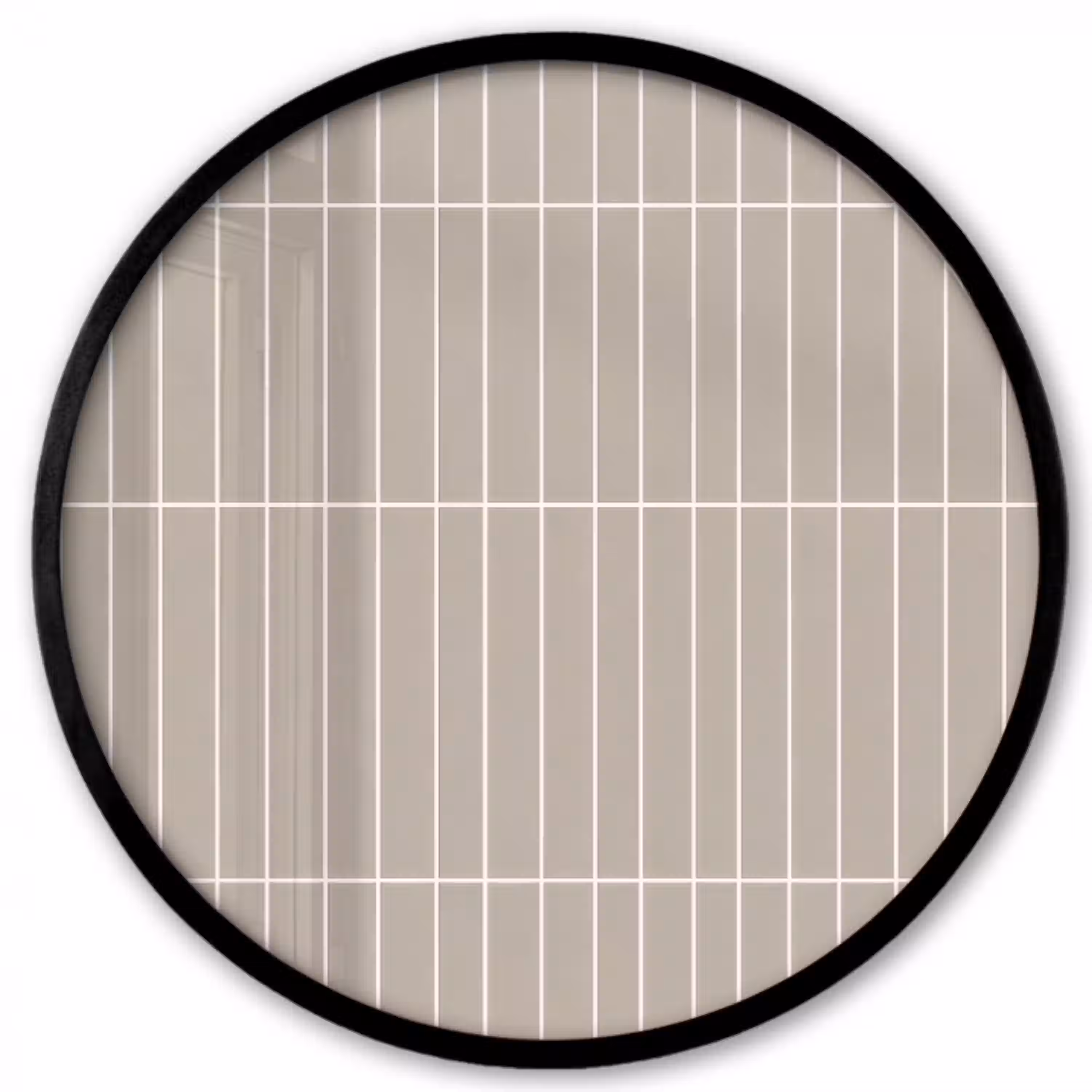 Verticaal - Wandtegel - Licht Beige Fotolijst rond zonder passe partout klein 856 -3d