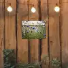 Bloemen - Zomer - Korenbloem - Blauw - Zon - Wolken tuinposter los doek klein -sfeer1