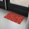 Illustratie - Kerstsymbolen - Rood Deurmat klein 898 -sfeer2