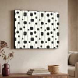 Grafisch - Modern - Zwart Textielframe zwart klein 947 -sfeer3