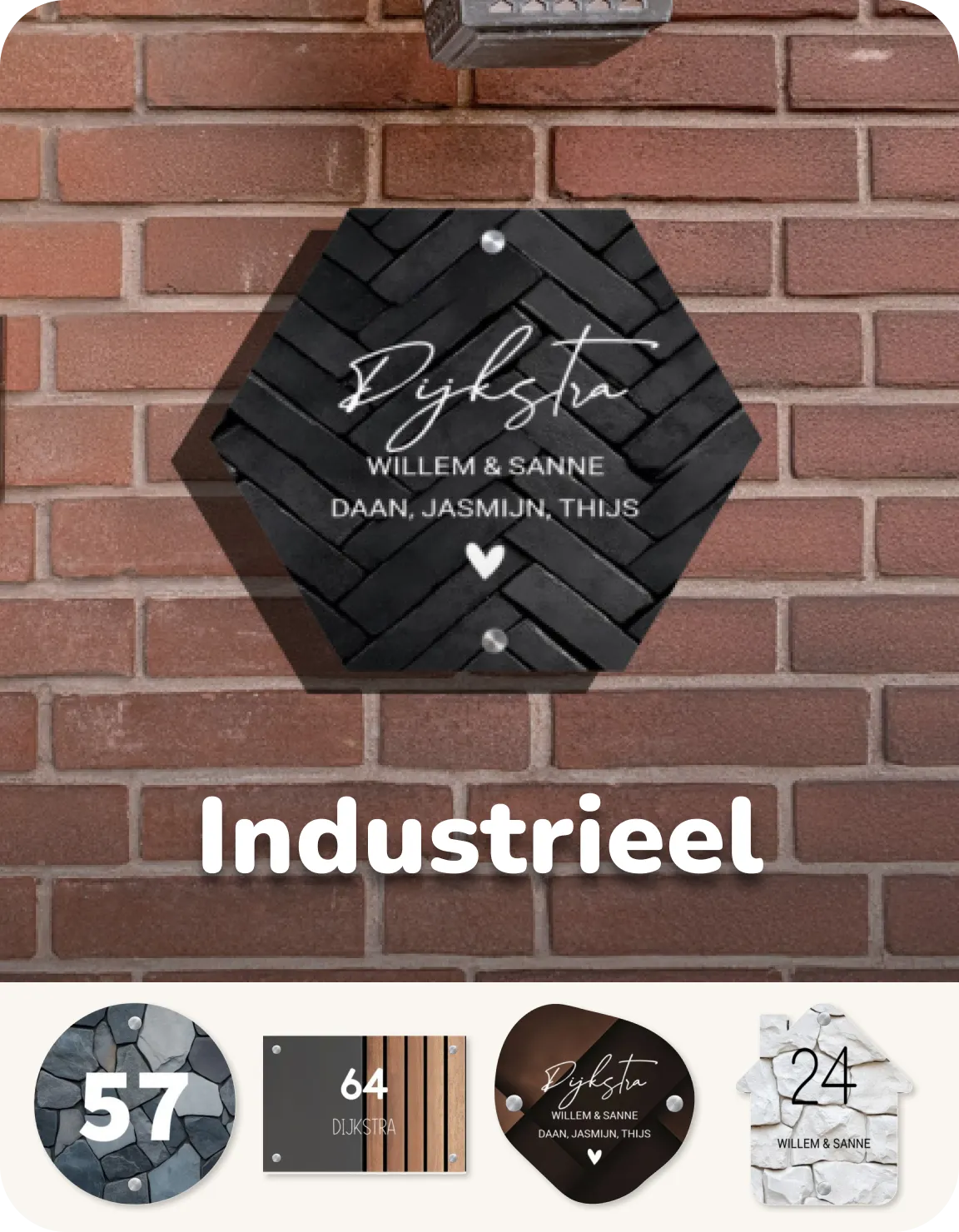 Naambordje industrieel