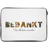 Bedankt - Lettercollage laptophoes neopreen klein -zkaufland3dotto