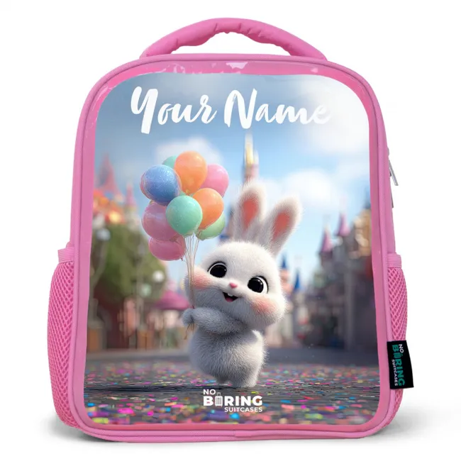 Kids' Backpacks with name Pink -. rabbit - Balloons