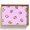 Pretzels - Eten - Paars Dienblad Rechthoek middel -z3d_shopping