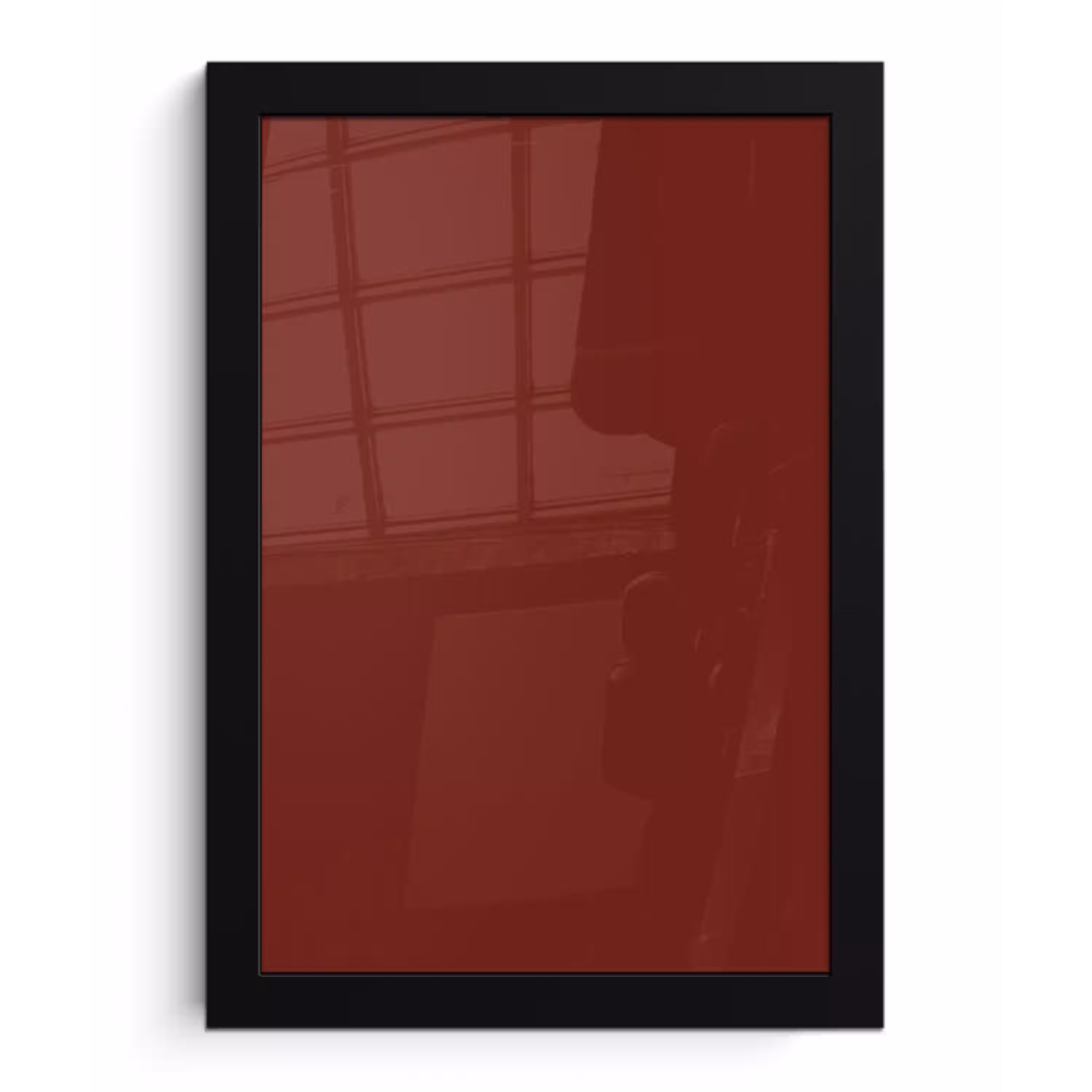 Rustic - Terracotta - Rood fotolijst zwart zonder passe partout klein 224 -3d