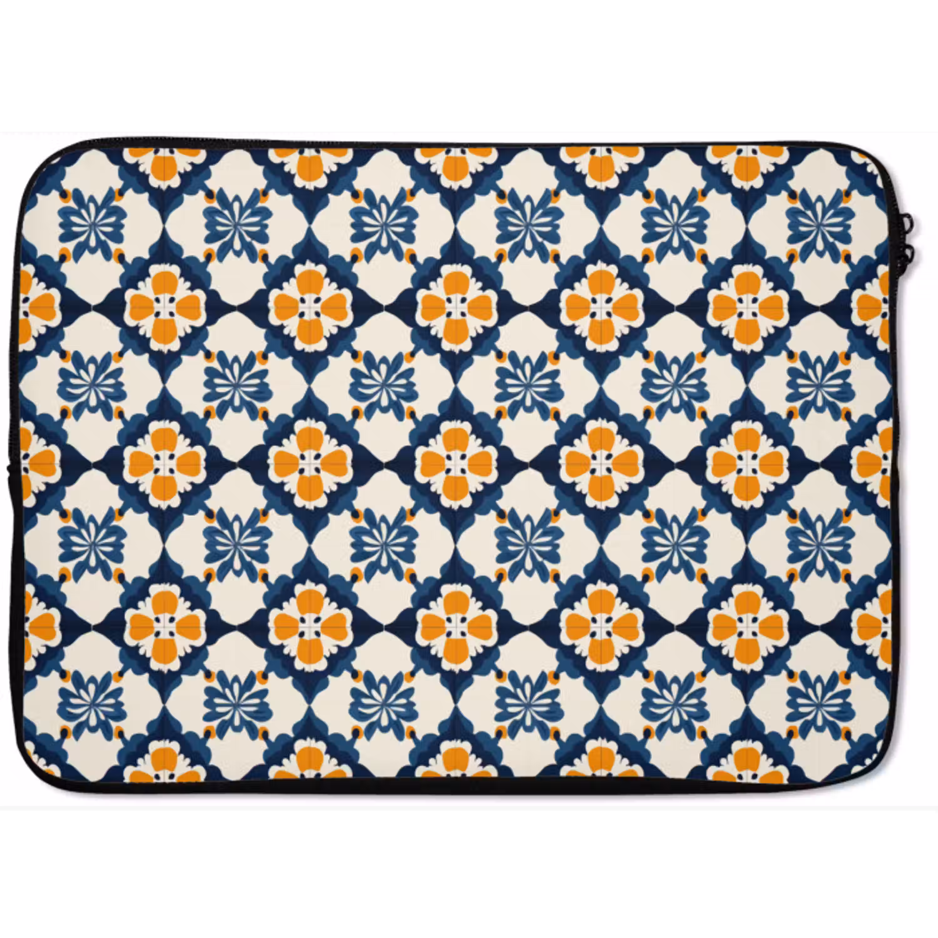 Klassiek - Geometrisch - Blauw laptophoes neopreen klein 279 -zkaufland3dotto