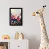 Bloemen - Kleurrijk - Bloei fotolijst zwart zonder passe partout klein -usfeer4_kinderkamer