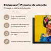 Frida Kahlo - Vrouw - Geel - Blauw - Bloemen Inductie beschermer vinyl 3mm middel -zzsfeer2_SP