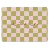 Patroon - Geblokt - Olijfgroen - Amore muismat rubber klein -3d