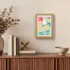 Kleurrijk - Abstract - Bloemen - Patronen Light Box met kabel (Wandlamp) klein -sfeer2