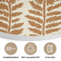 Textuur - Bladeren - Oker Akoestische PET Vilt - Rond klein 838 -closeup_DE