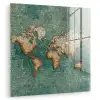 Wereldkaart - Gebroken tegels - Mozaïek plexiglas 5mm klein -zzzproduct_nieuw