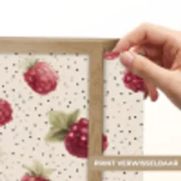 Framboos - Stippen - Rood Light Box met batterij (Wandlamp) middel 907 -USP_websiteprintNL