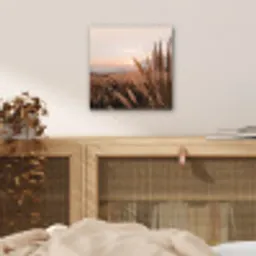 Gras - Veld - Zon - Natuur aluminium wit klein -sfeer3