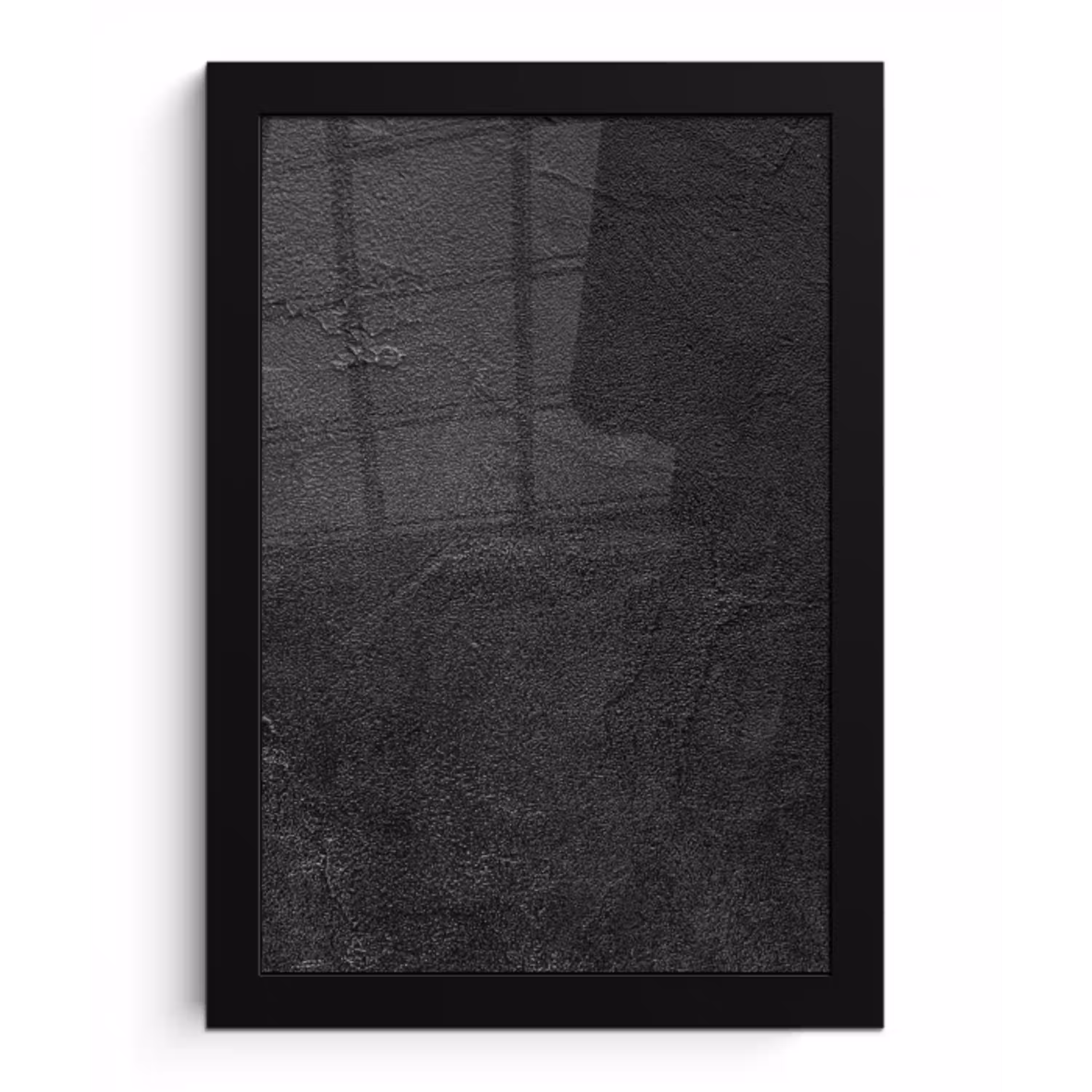 Industrieel - Beton - Grijs - Vintage - Rustiek fotolijst zwart zonder passe partout klein -3d