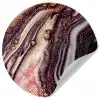 Marmer - Roze - Goud - Glitter - Marmerlook Wandcirkel behangsticker klein -3d