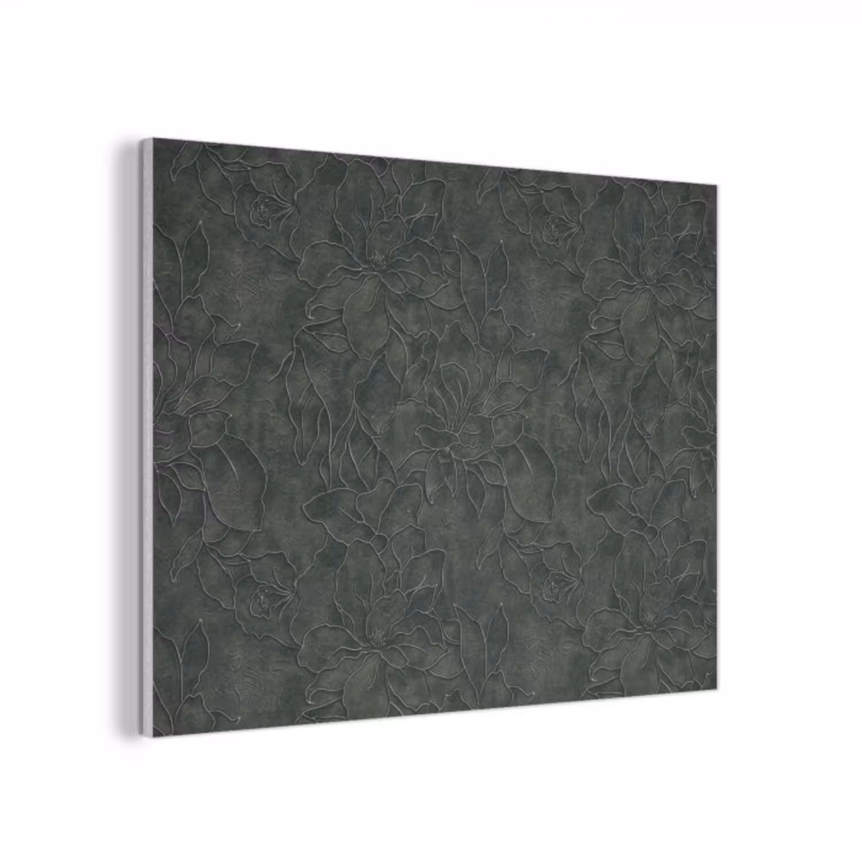 Bloemen - Lijnen - Groen PET vilt klein 837 -3d