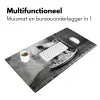 Varken - Schattig - Spaghetti - Zwart wit - Dier Muismat XXL klein -sfeer4