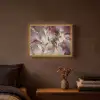 Goud - Marmer - Paars Light Box met batterij (Wandlamp) middel -sfeer4