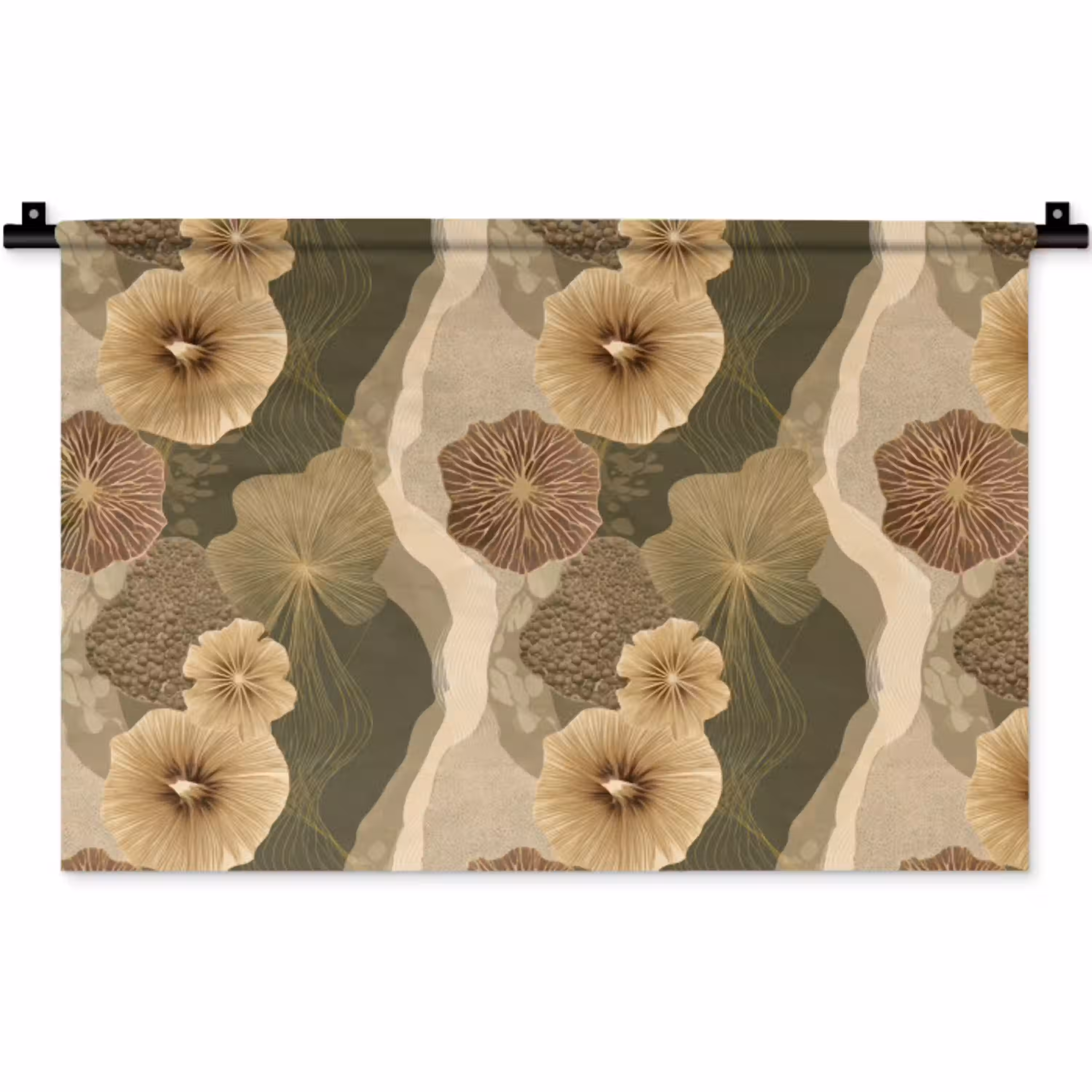 Abstract - Modern - Groen Wandkleed katoen klein 269 -zz3d