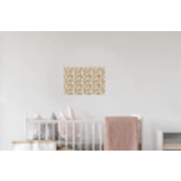 Geometrisch - Retro - Bruin Muursticker klein 286 -kinderkamer