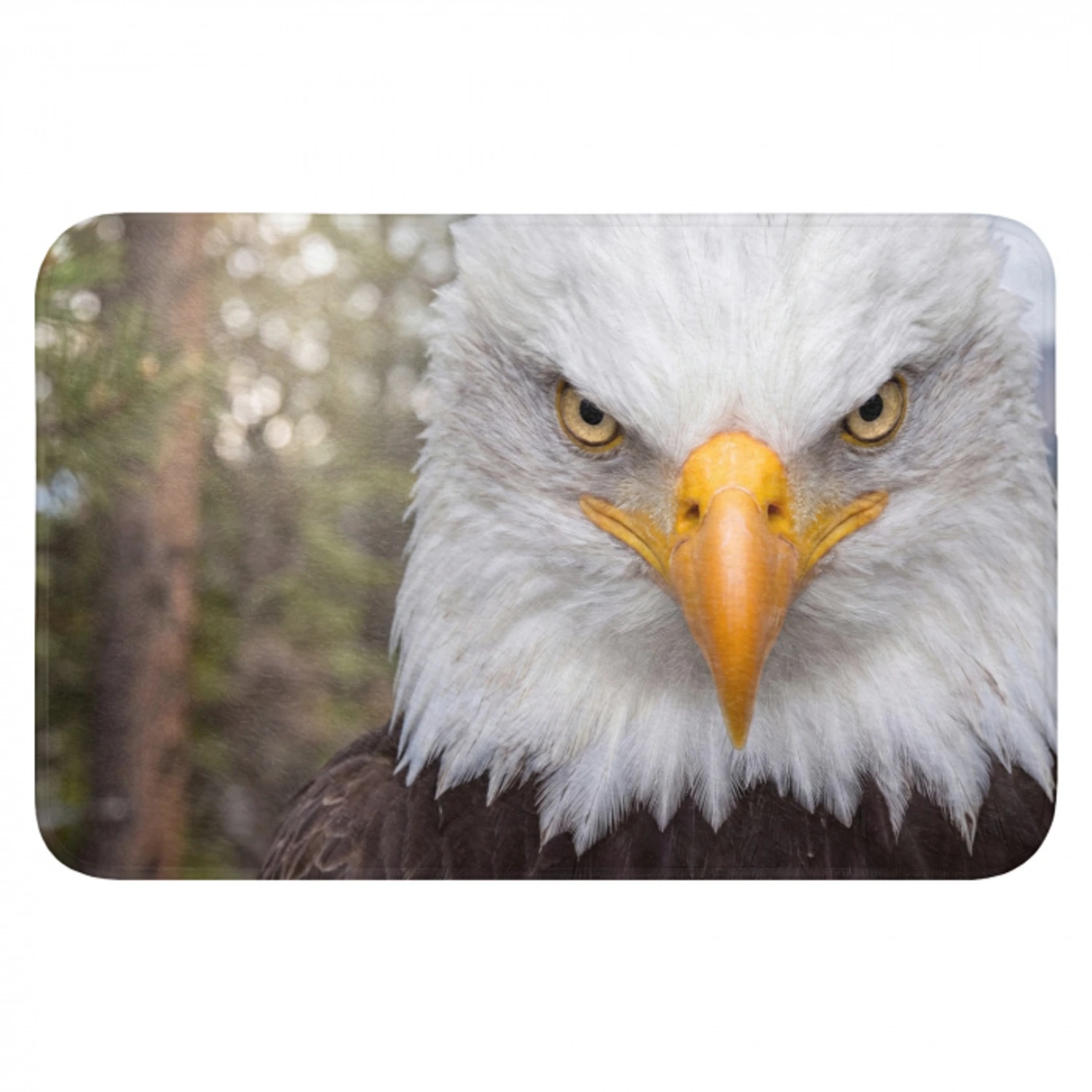 Amerikaans - Zeearend - Portret - Geel Badmat klein -3d