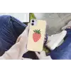 Aardbei - Minimalistisch - Rood - Fruit Telefoonhoesje iPhone 11 klein -hand11
