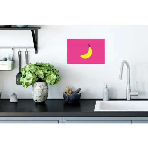 Banaan - Geel - Fruit Muursticker klein -keuken