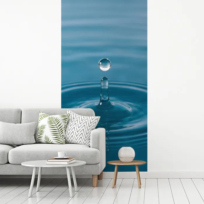 Waterdruppel - Water - Oppervlakte fotobehang vinyl groot -woonkamer