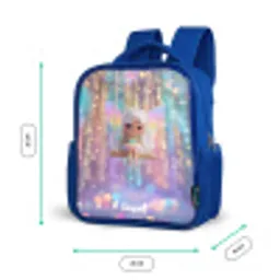 Fee - Elf - Regenboog Kinderrugzak - Blauw middel -productfoto_formaten