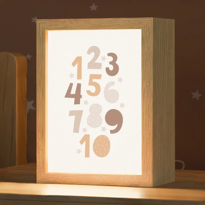 Educatief - Leren tellen - Pastel - 1-10 - Meisjes Light Box met kabel klein -zzz_3d_website