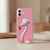Flamingo - Roze - Koksmuts - Vogel Apple iPhone 16 Plus klein -sfeer2